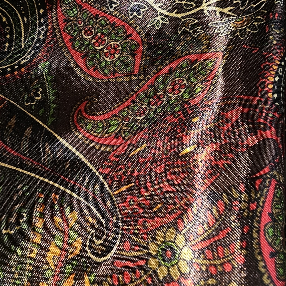 4 yards silky print 100% polyester